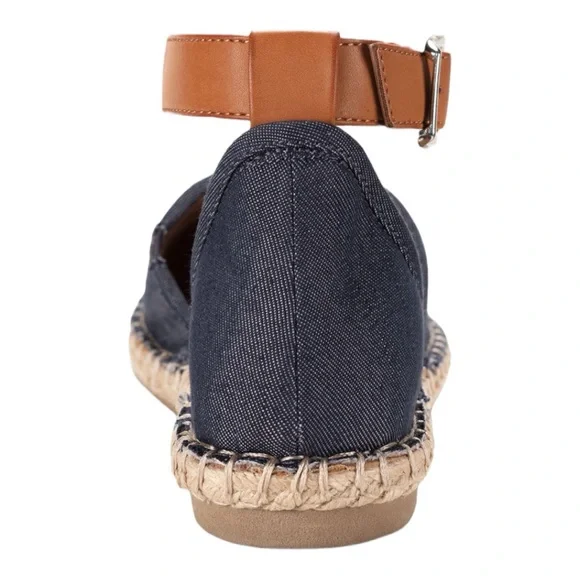 Style Co Paminaa Flat Sandals Navy Denim, NEW - Picture 4 of 5